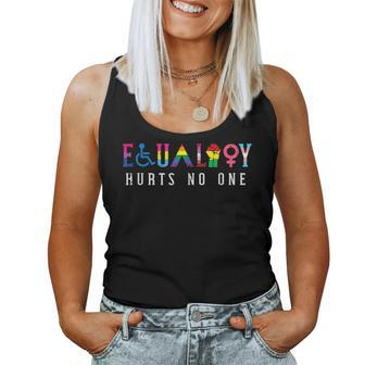 Lgbt Equality Hurts No One Pride Human Rights Men Women Kids Pride Month s Women Tank Top | Mazezy