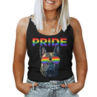 Lgbt French Bulldog Gay Pride Rainbow Lgbtq Cute Hund Cute Women Tank Top | Mazezy