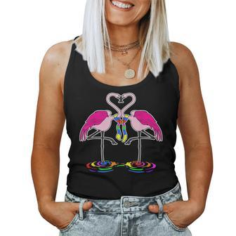 Lgbt Gay Flamingo Women Tank Top | Mazezy