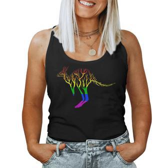 Lgbt Gay Pride Rainbow Flag Australia - Tree Kangaroo Women Tank Top | Mazezy