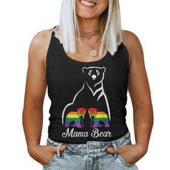 Lgbt Mama Bear Pride Mom Rainbow Women Tank Top | Mazezy