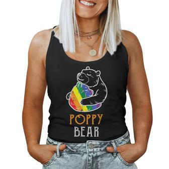 Lgbt Poppy Bear - Gay Pride Equal Rights Rainbow Women Tank Top | Mazezy