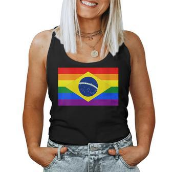 Lgbt Pride Brazilian Flag - Lgbtqia Brazil Women Tank Top | Mazezy
