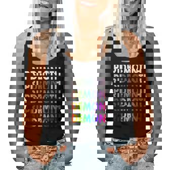 Lgbt Pride Month Demon For Gay Pride Month Festival Rainbow Women Tank Top | Mazezy