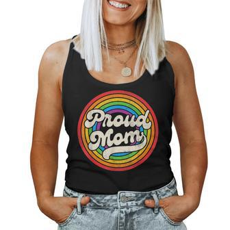 Lgbtq Proud Mom Gay Pride Lgbt Ally Rainbow Women Tank Top | Mazezy