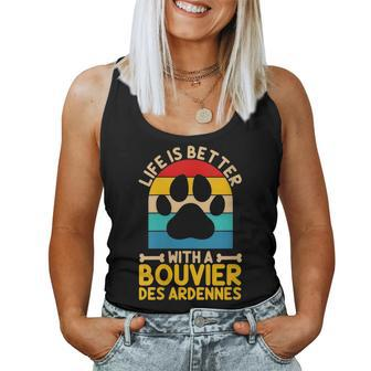 Life Is Better With A Bouvier Des Ardennes Women Tank Top | Mazezy