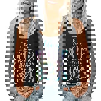 Life Is Better With My Boys Mom Of Boys Gifts Tie Dye Women Tank Top Weekend Graphic | Seseable UK