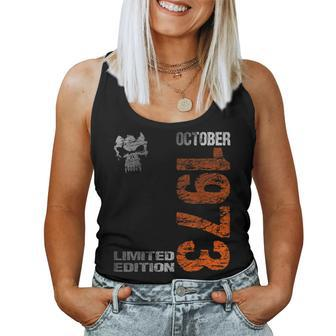 Limited Edition October 1973 50Th Birthday 1973 Women Tank Top | Mazezy