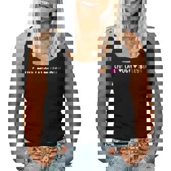 Live Laugh Lesbian Pride Women Women Tank Top | Mazezy