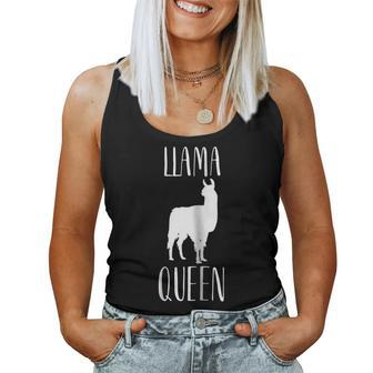 Llama Queen T Llama Inspired Apparel For Llama Lovers Women Tank Top | Mazezy