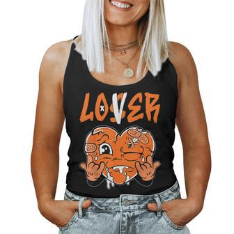 Loser Lover Drip Heart Orange Matching Outfit Women Women Tank Top - Seseable