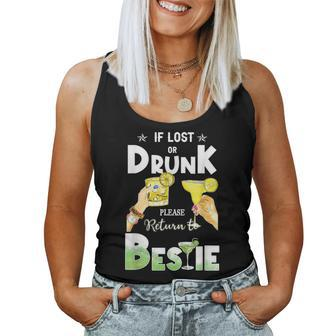If Lost Or Drunk Please Return To Bestie Margarita Women Tank Top - Seseable