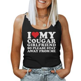I Love My Cougar Girlfriend I Heart My Cougar Girlfriend Women Tank Top - Seseable