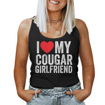 I Love My Cougar Girlfriend Retro Vintage Women Tank Top | Mazezy
