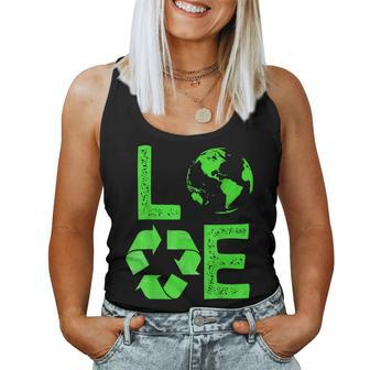 Love Earth Day 90S Planet Vintage Recycling Kids Or Teacher For Teacher Women Tank Top | Mazezy DE