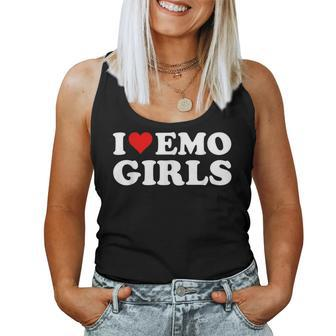 I Love Emo Girls Women Tank Top - Monsterry