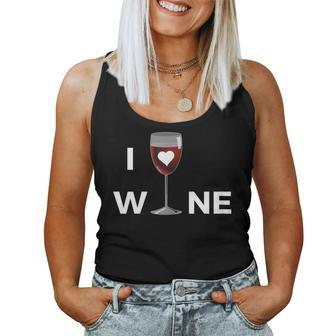 Love Glass Of Wine Gourmet Trend Edition Women Tank Top - Seseable