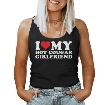 I Love My Hot Cougar Girlfriend I Heart My Hot Cougar Gf Women Tank Top | Mazezy