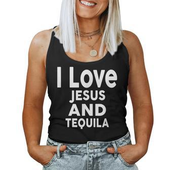 I Love Jesus And Tequila Bar Tequila Women Tank Top | Mazezy
