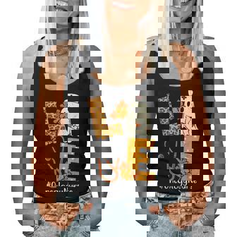 Love Leopard Ghost Oncology Nurse Halloween Costume Fall Halloween Costume Women Tank Top | Mazezy