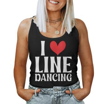 I Love Line Dancing Women Tank Top | Mazezy
