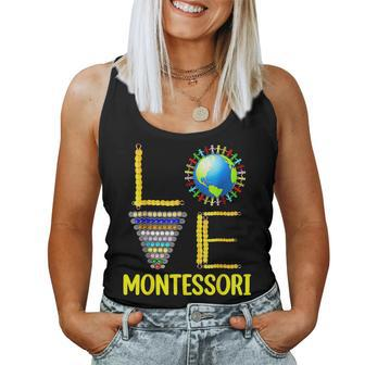 Love Montessori Teacher Montessori Education Back To School Women Tank Top | Mazezy