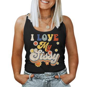 I Love My Sissy Sisterly Love Brother Sister Day Big Sis For Sister Women Tank Top | Mazezy