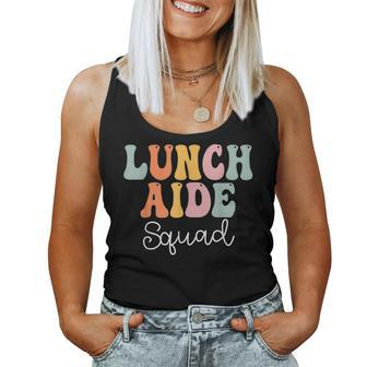 Lunch Aide Squad Retro Groovy Vintage First Day Of School Women Tank Top - Monsterry UK