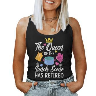 Lunch Lady Has Retired Lunch Lady Retirement Women Tank Top Basic Casual Daily Weekend Graphic - Thegiftio UK