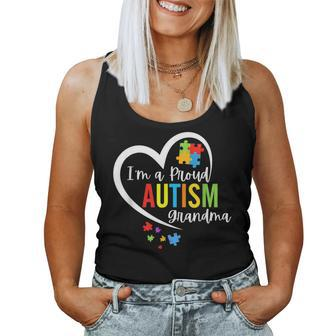 I M A Proud-Grandma-Love Heart-Autism-Awareness-Puzzle Women Tank Top - Monsterry UK