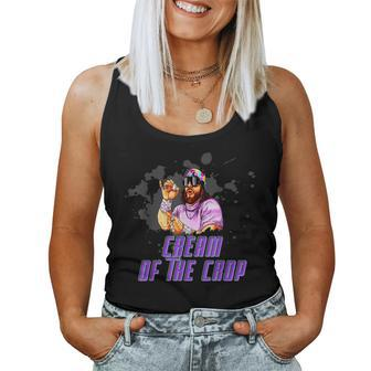 Macho-The Cream Of The Crop Wrestling Christmas Funny Women Tank Top Basic Casual Daily Weekend Graphic - Seseable