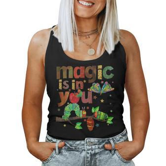 Magic Is In You Hungry Caterpillar Butterfly Reading Teacher Women Tank Top - Seseable