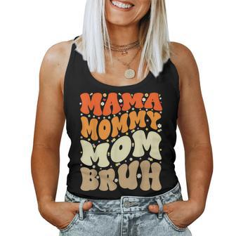Mama Mommy Mom Bruh Mothers Day Groovy Funny Mother Women Tank Top Basic Casual Daily Weekend Graphic - Seseable