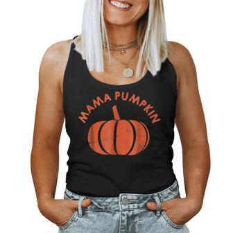 Mama Pumpkin Family For Autumn Fall Halloween For Mama Women Tank Top | Mazezy UK