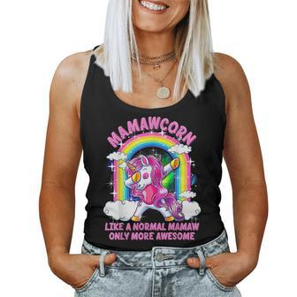 Mamawcorn Like A Normal Mamaw Only More Awesome Unicorn Women Tank Top Basic Casual Daily Weekend Graphic - Thegiftio UK