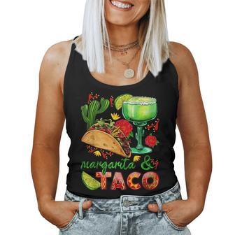 Margs & Tacos Margarita Tequila Drinker Taco Lover Tacos Women Tank Top | Mazezy