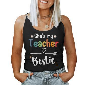 Matching Teachers Best Friend She's My Teacher Bestie Women Tank Top | Mazezy UK