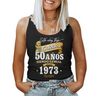Mens 50Th Birthday Gift For Men In Spanish Regalo Cumpleanos 50 Women Tank Top Basic Casual Daily Weekend Graphic - Thegiftio UK