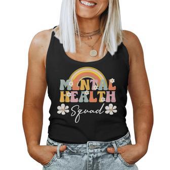 Mental Health Squad Mental Health Awareness Groovy Women Tank Top - Thegiftio UK