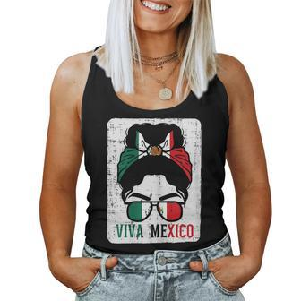 Mexican Independence Day Viva Mexico Bun Girls Ns Women Tank Top - Seseable