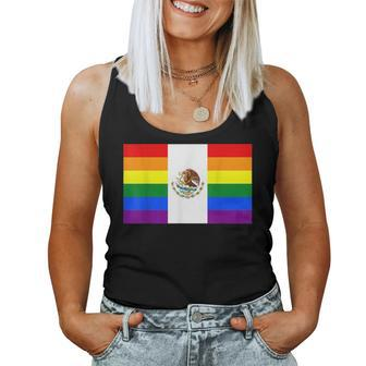 Mexican Lbgtq Rainbow Gay Pride Flag Espanol Classic-Fit Women Tank Top | Mazezy