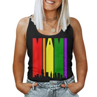 Miami Gay Pride Rainbow Women Tank Top | Mazezy