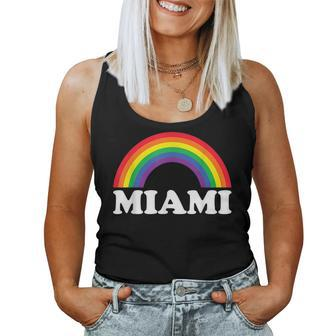 Miami Rainbow Lgbtq Gay Pride Lesbians Queer Women Tank Top | Mazezy DE