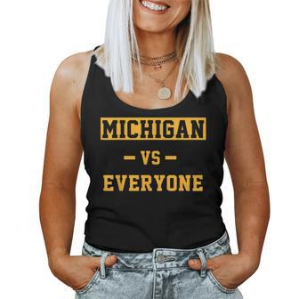Michigan Vs Everything For Everyone Women Tank Top | Mazezy