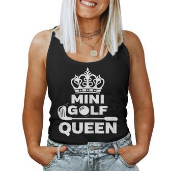 Mini Golf Queen Matching Couples Golfing Women Tank Top | Mazezy