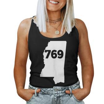 Mississippi 769 Area Code Women Tank Top | Mazezy