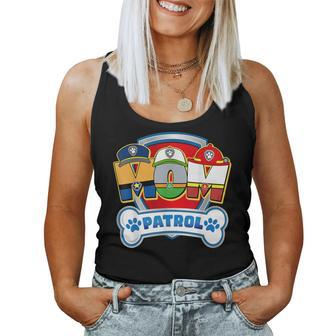Mom Of The Birthday Boy Dog Paw Family Decorations Party Women Tank Top - Monsterry UK