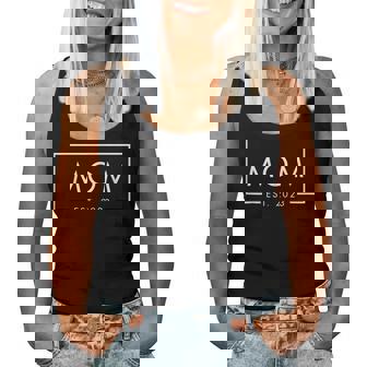 Mom Est 2023 First Mothers Day 2023 New Mom Birthday Mama Women Tank Top Basic Casual Daily Weekend Graphic - Seseable
