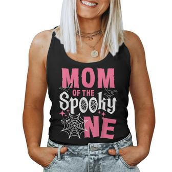 Mom Of The Spooky One Girl Halloween 1St Birthday Women Tank Top | Mazezy