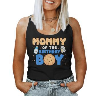 Mommy Of The Birthday Boy Milk And Cookies 1St Birthday Women Tank Top - Monsterry